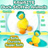Cute Duck Stuffed Animals for Girls and Boys, Mini Yellow Duck Plush Toys Key Chain, Soft and Fun Dinosaur Style Duck Toy, Small Stuffed Animal fo...